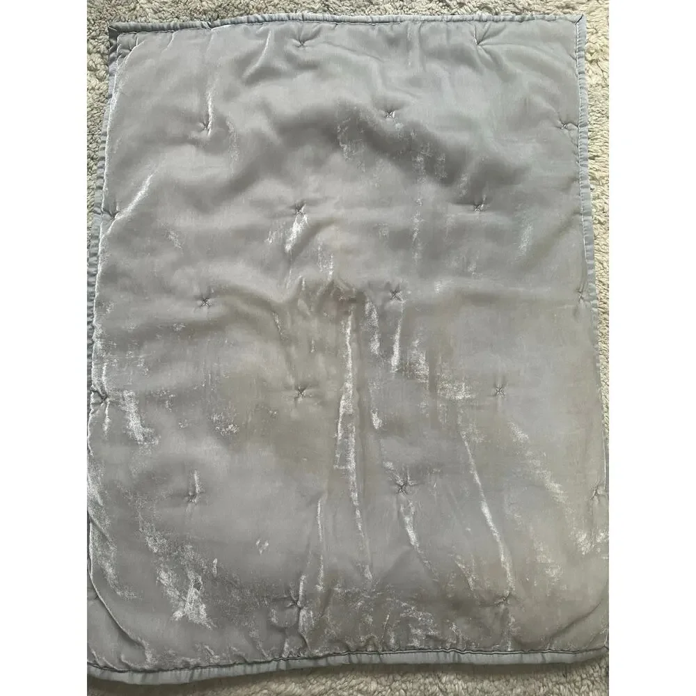 Opalhouse Soft Crushed Velvet Velour Tufted Standard Pillow Sham gray 26x20”